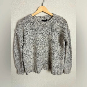 J. Crew Sweater Women's Gray Marled Chunky Knit Wool Alpaca Blend Size Small